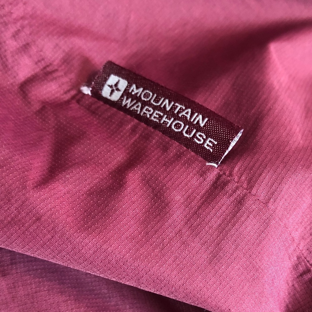 MOUNTAIN WAREHOUSE size 8 waterproof hooded zip up raincoat jacket 3/4 length - Picture 4 of 16